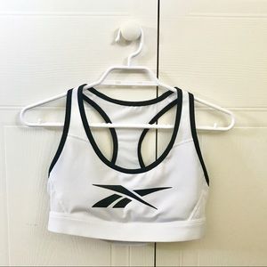 Reebok Hero Medium-Impact Racer Bra | White